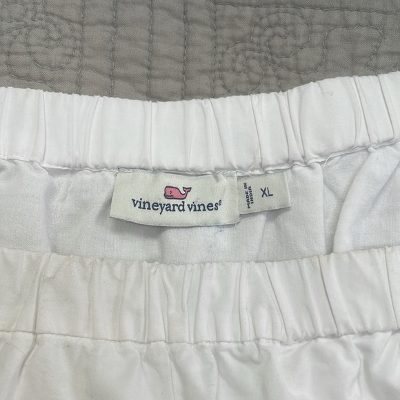 Vineyard Vines White Cotton Oversized Top Size Tag XL - Picture 3 of 5